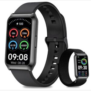 GADIXY Smart Watch Women Men 7 Day Battery Aluminum Case Heart Rate Sleep Trackr